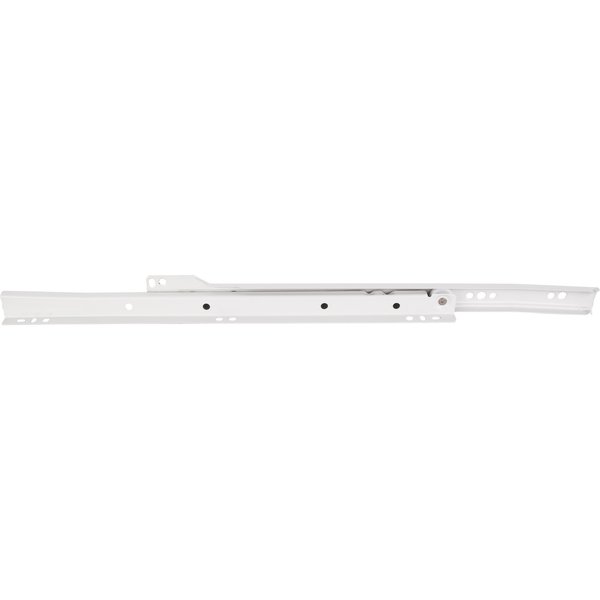 Hardware Resources 14" (350 mm) Economy Cream White Self-closing 3/4 extension Side Mount Epoxy Slide - Builder Pack 2035